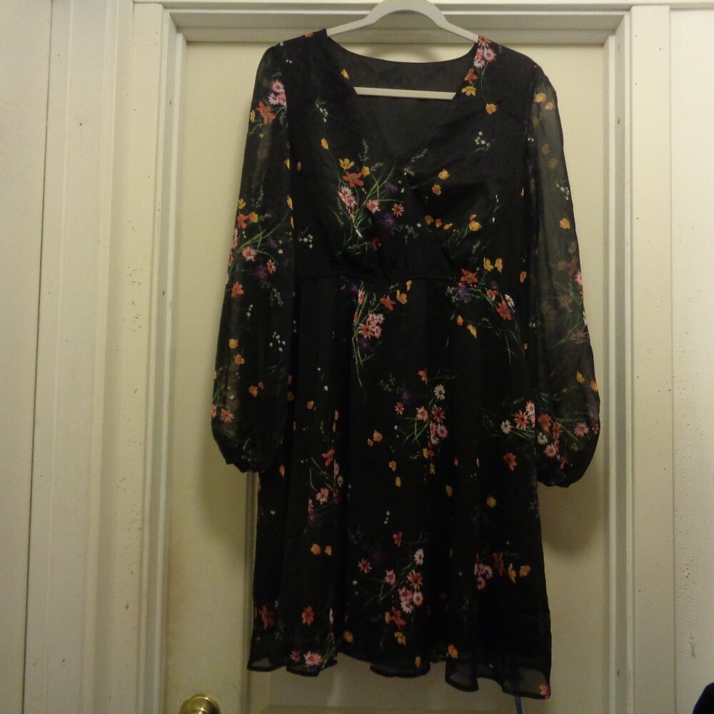 ROMANTIC FLORALS CHIFFON SOFT DRESSING BY CUPSHE NWT X L